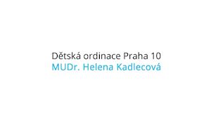 Kadlecová Helena MUDr.