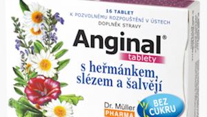Anginal tablety s heřmánkem,slézem a šalvějí tbl.16