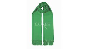 COXES - jednobarevná šála zelená unisex 250g - 210cm*70cm