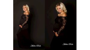 Šaty na těhotenské focení Brno
