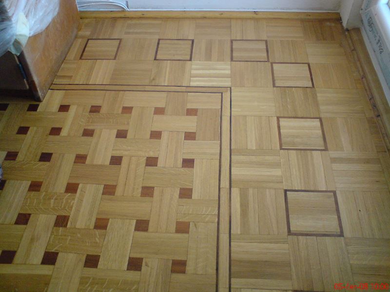 dřevěná mozaika